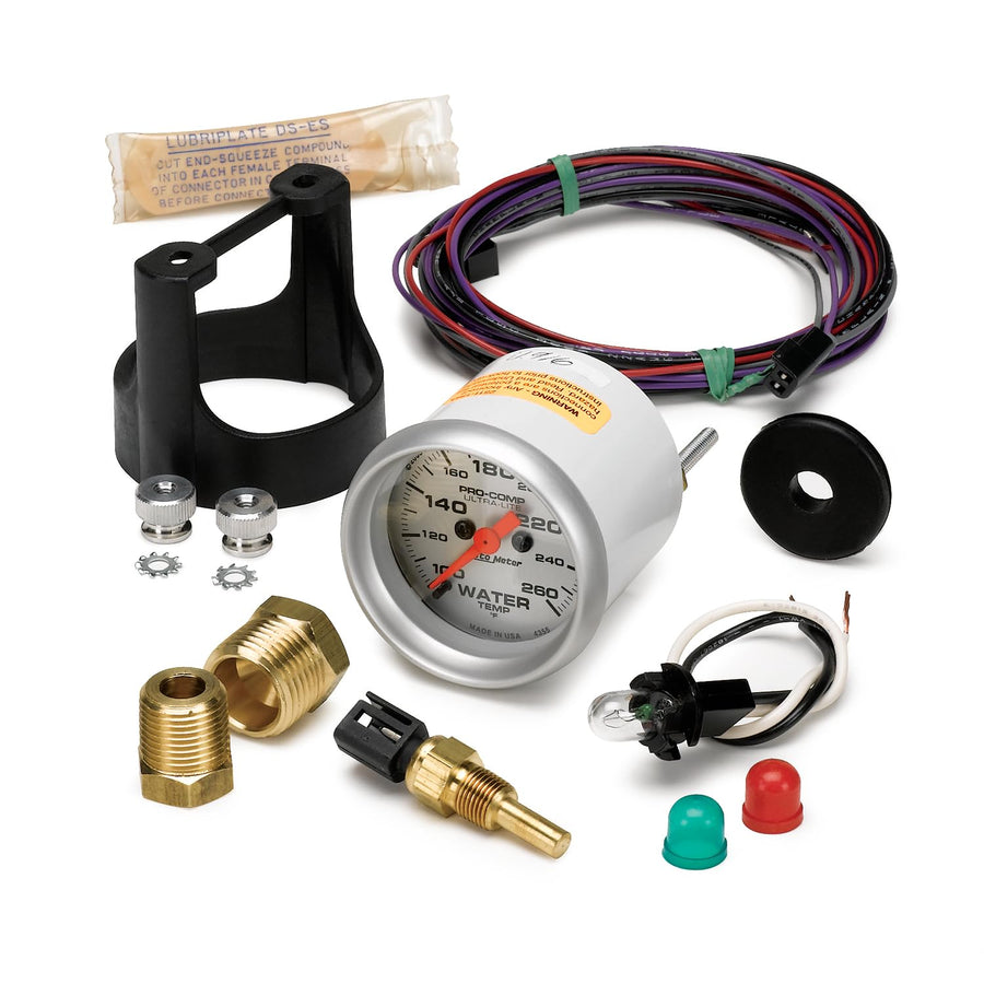 Ultra-Lite Auto Meter 4355 Electric Water Temperature Gauge