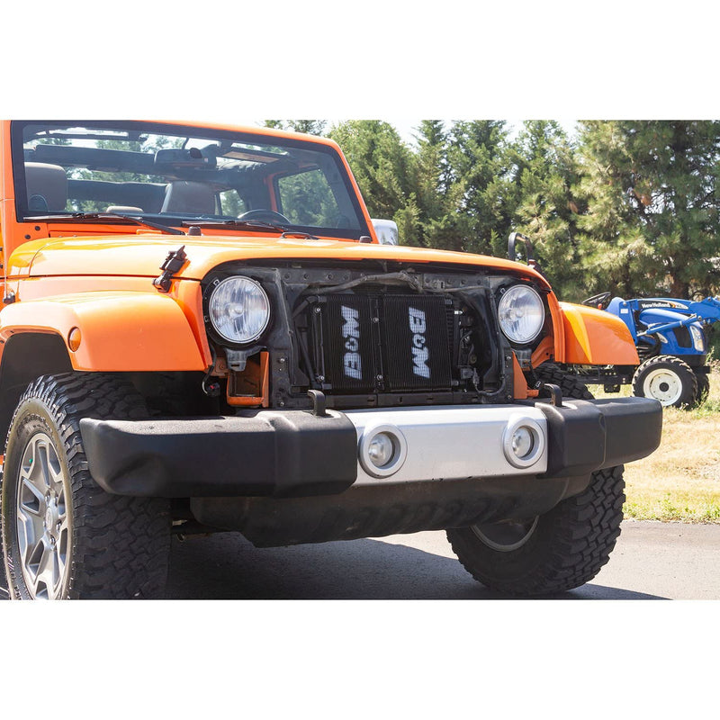 07-18 Wrangler Jk B&M Racing Transmission Cooler, Black