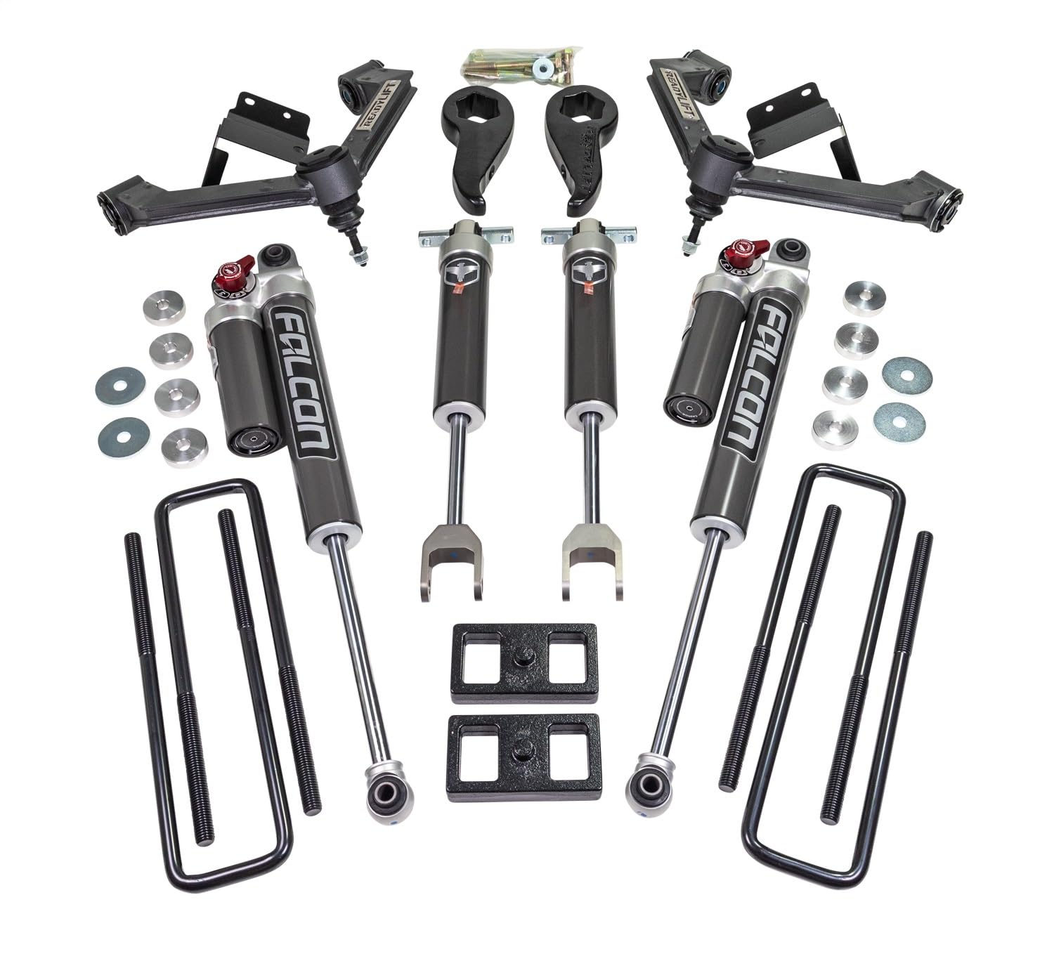 62-30360 ReadyLIFT 3'' SST 2.1 Lift Kit with Fabricated Control Arms and Falcon 2.1 Monotube Shocks For Chevrolet/GMC 2500HD/3500HD RWD, 4WD