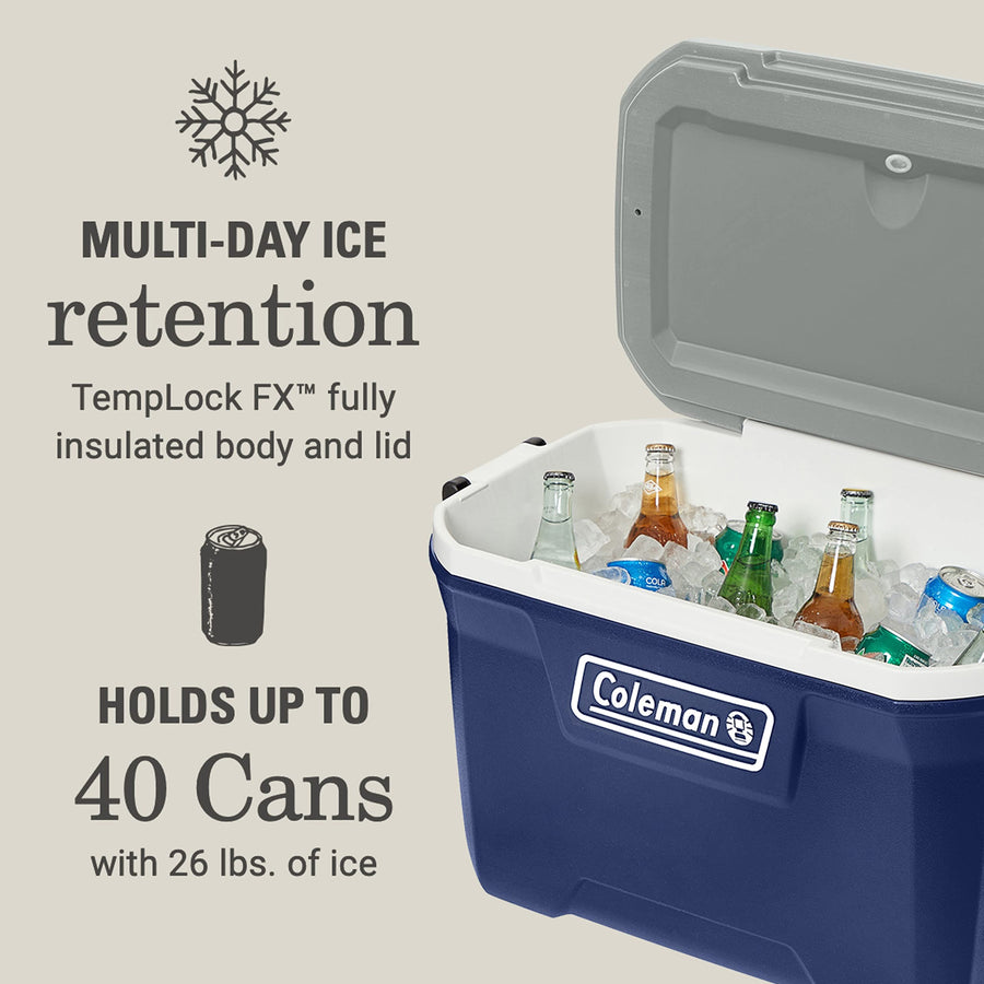 Coleman Insulated Classic Series Portable Cooler, Leak-Resistant Outdoor Hard Cooler Keeps Ice up to 5 Days, 52/70/120/150 Quart