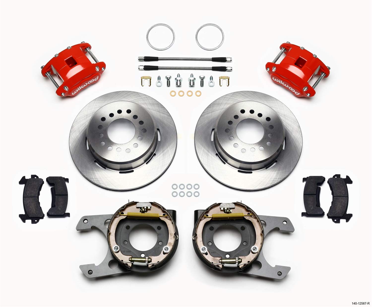 P/S D154 Park Brake Kit, Red