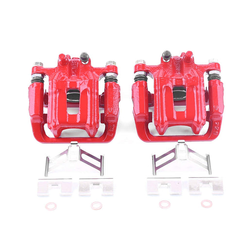 Power Stop S6886 Rear Caliper Pair Powder Coated For Acura RDX 2013-2018, Honda Accord Crosstour 2010-2011, Honda CR-V 2012-2016, Honda Crosstour 2012-2015 [Model Specific]