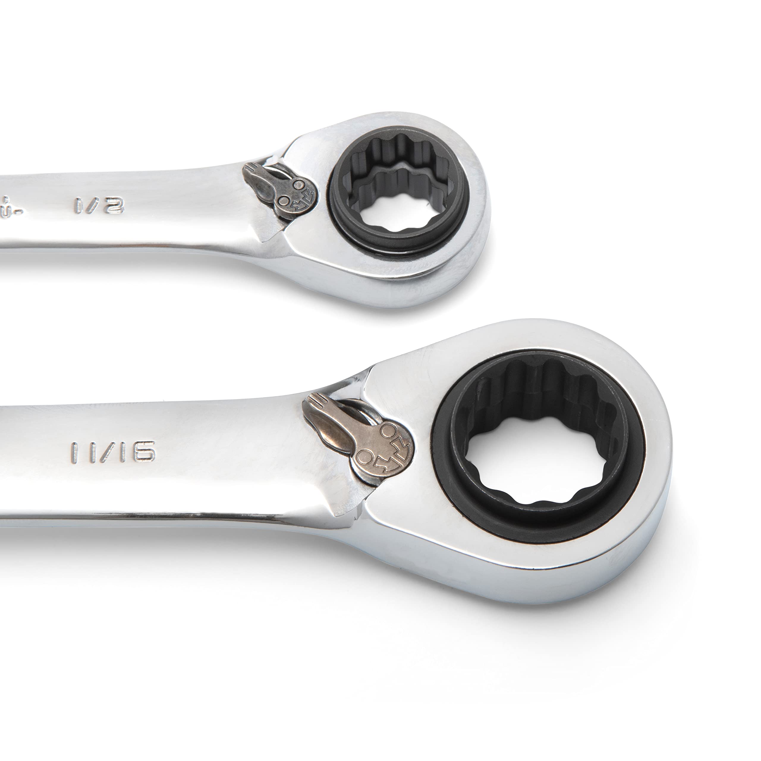 GEARWRENCH 12 Point 2 Pc. QuadBox™ Reversible Double Box Ratcheting Wrench Set, SAE - 85900
