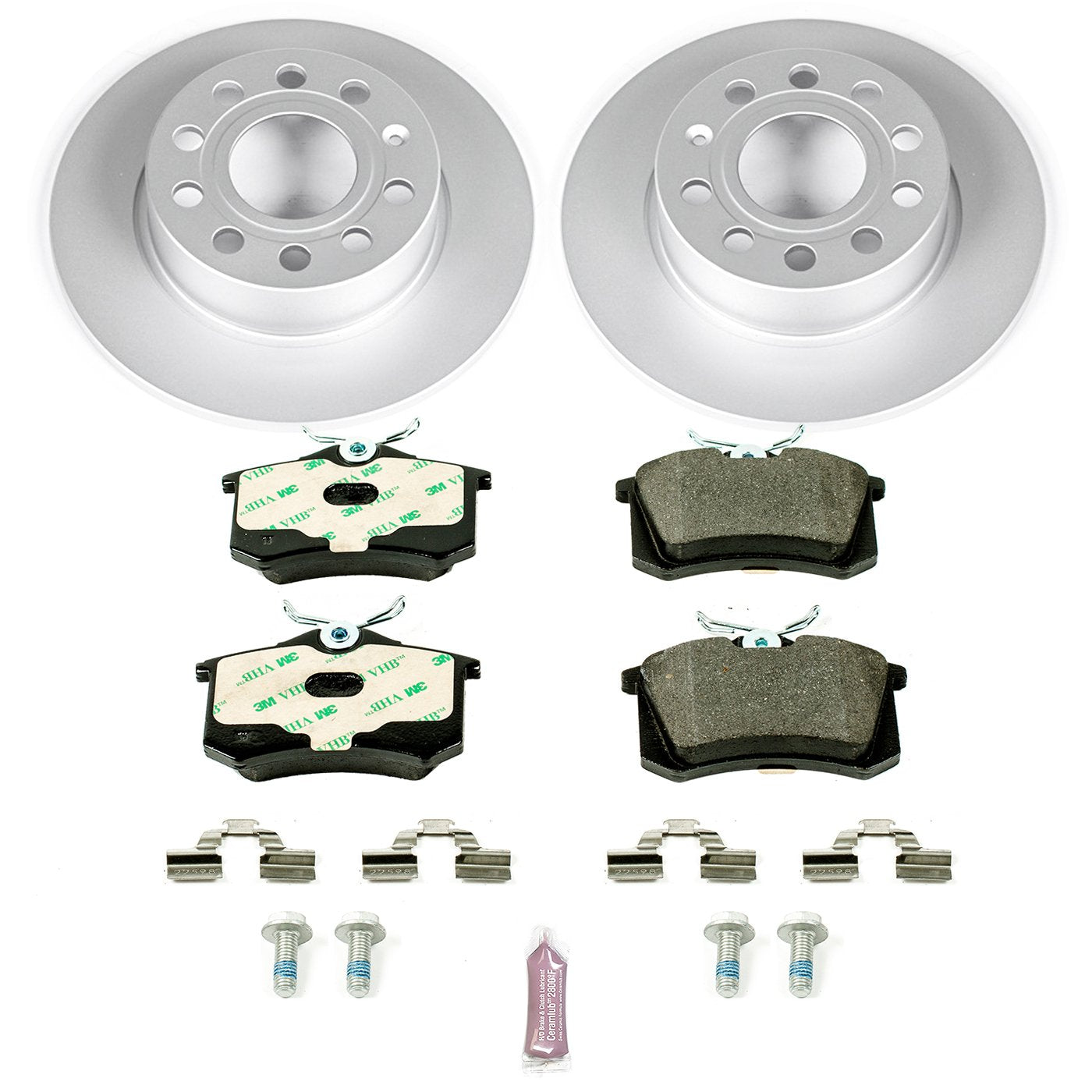 Power Stop Rear ESK5671 Euro-Stop Brake Kit Audi VW For Audi A3, VW Beetle, VW G, VW Golf SportWa, VW Jetta [Model Specific]