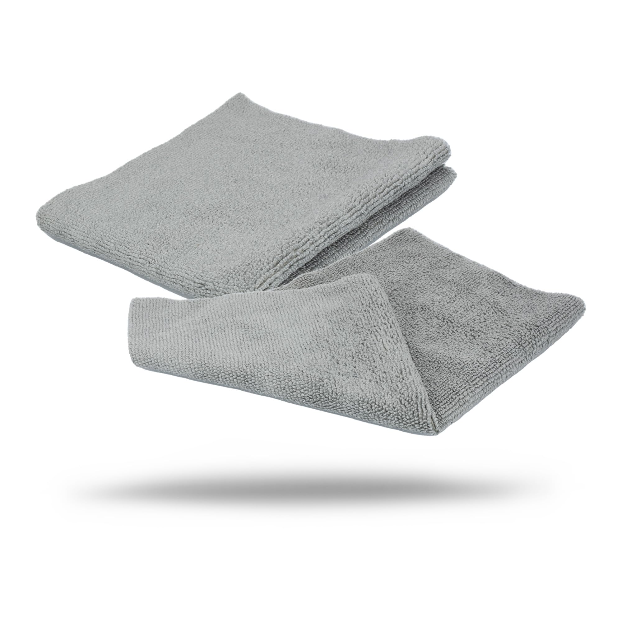 50-Pack Maxshine Universal Microfiber Edgeless Utility Towels 12”x12” (260GSM) | Lint-Free, Scratch-Free Cleaning Cloths for Auto, Boat, Marine, Garage, Home & Professional Detailing Use