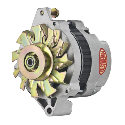 Alt GM CS130 Powermaster Natural 140A 1V Pulley Str MTG 6.61" Side BAT Post 1-Wire or OE Hookup