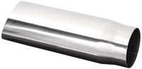 Vibrant Performance Exhaust Tip, 3 in Round Outlet, Weld-On, 2-1/2 in Inlet, 11 in Long, Single Wall, Cut Edge, Angled Cut, Stainless, Polished, Each