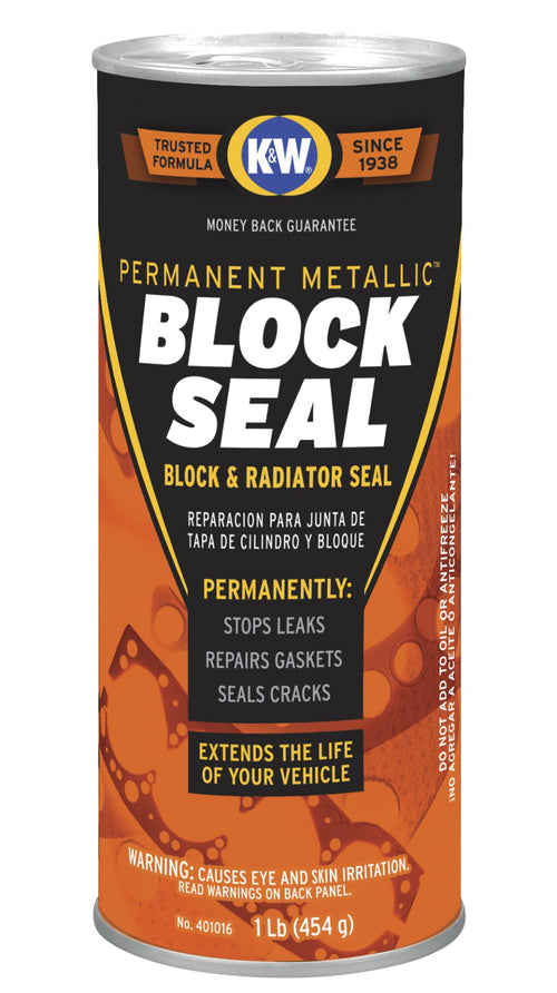 Block Seal K&W 401016 Permanent Metallic™ Block & Radiator Seal - 16 Oz