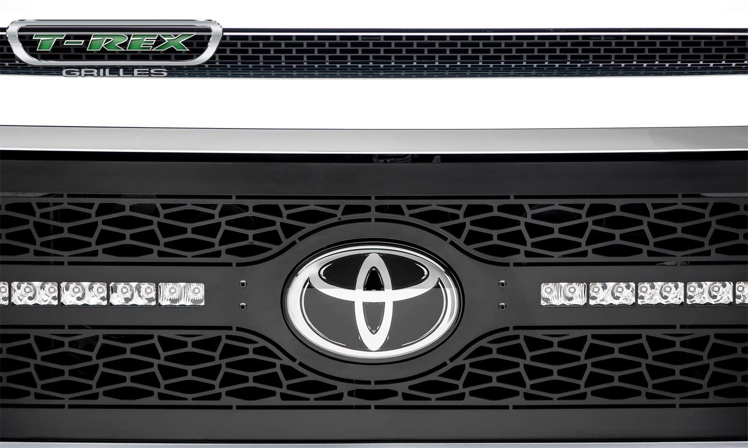 ZROADZ Grille T-Rex Grilles 2018-2021 Tundra, Black, 1 Pc, Replacement with (2) 10" LEDs, Does Not Fit Vehicles with Camera - PN #Z319661