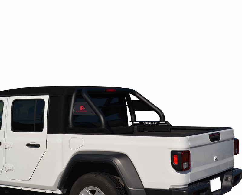Black Classic Roll Bar Black Horse Off Road Compatible with 2020-2022 Jeep Gladiator RB09BK