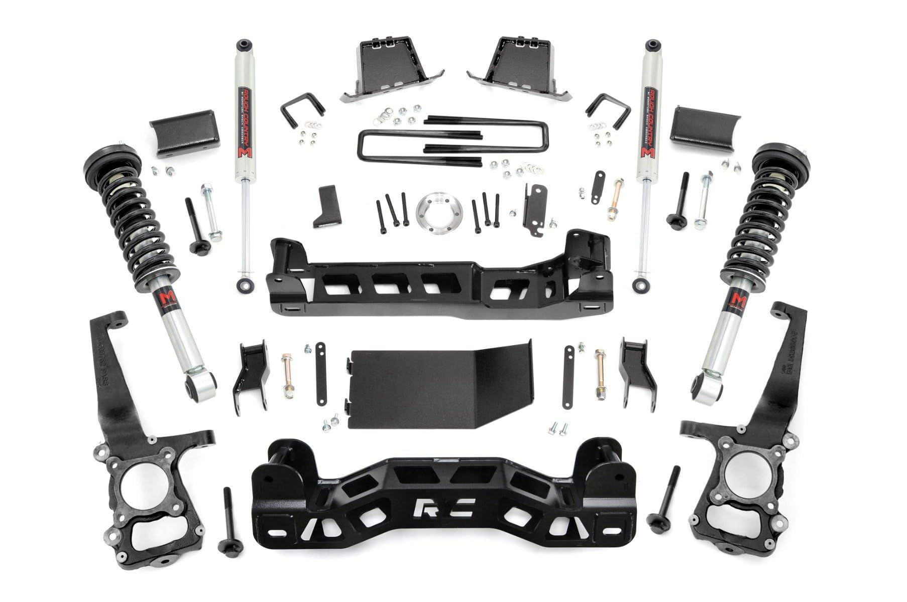6" Lift Kit Rough Country w/M1 Struts for 2011-2013 Ford F-150 4WD - 57541