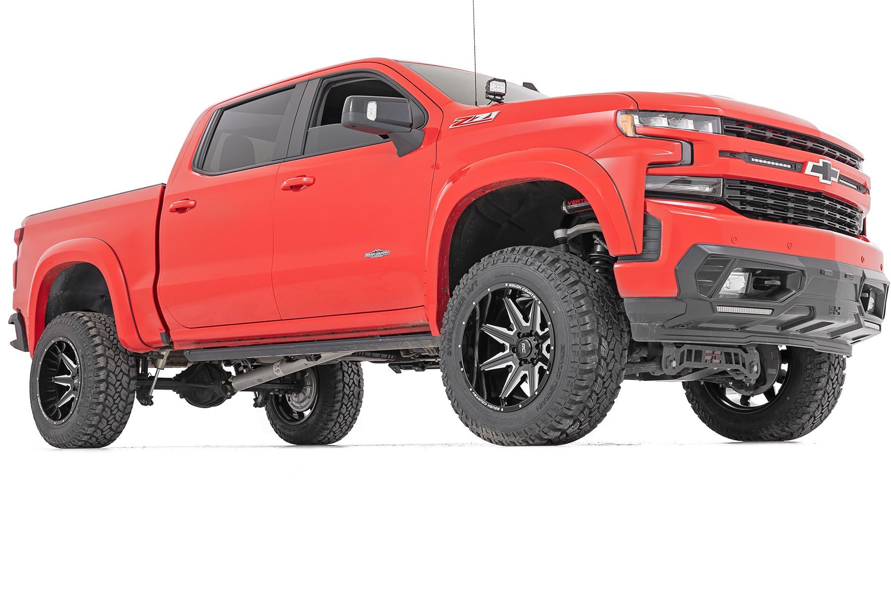 91M Series Rough Country One-Piece Aluminum Wheel - 20x12, 8x180mm Bolt Pattern, 44mm Offset, Gloss Black