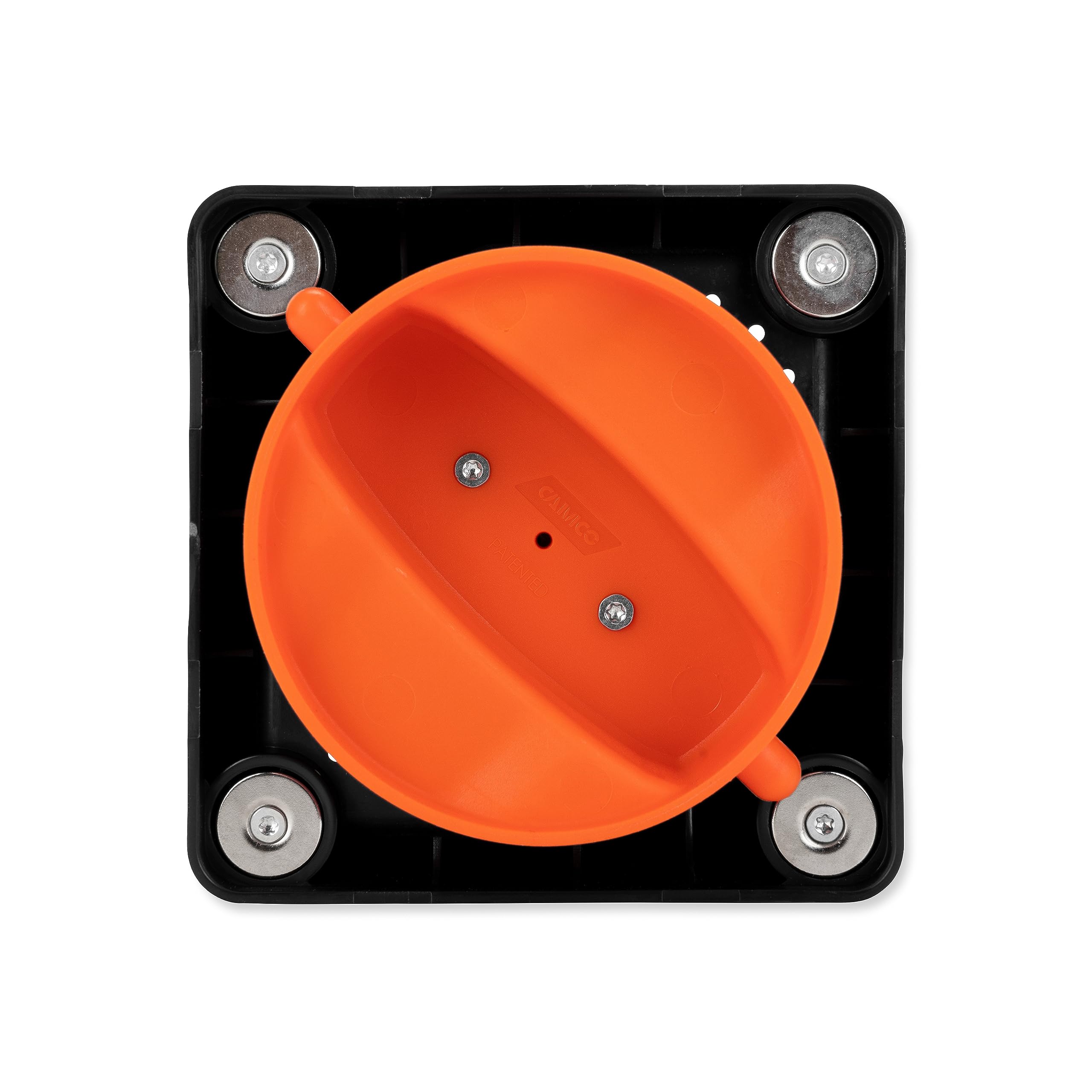 Camco Camper/RV Magnetic Bumper Cap with Lug Fitting End | Features Small Holes to Increase Airflow and Block Insects & High-Strength Neodymium Magnets | Fits 4" Standard RV Square Bumpers (40311)