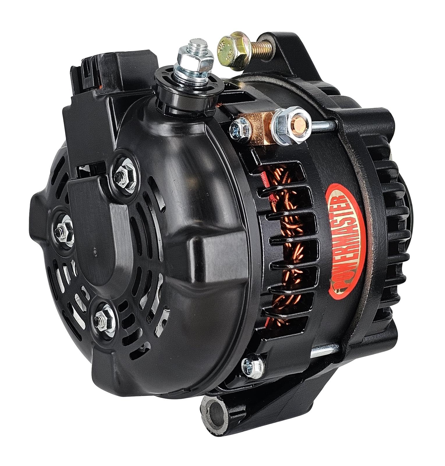 Alt Powermaster GM Black 180A 6 Groove Pulley HPR