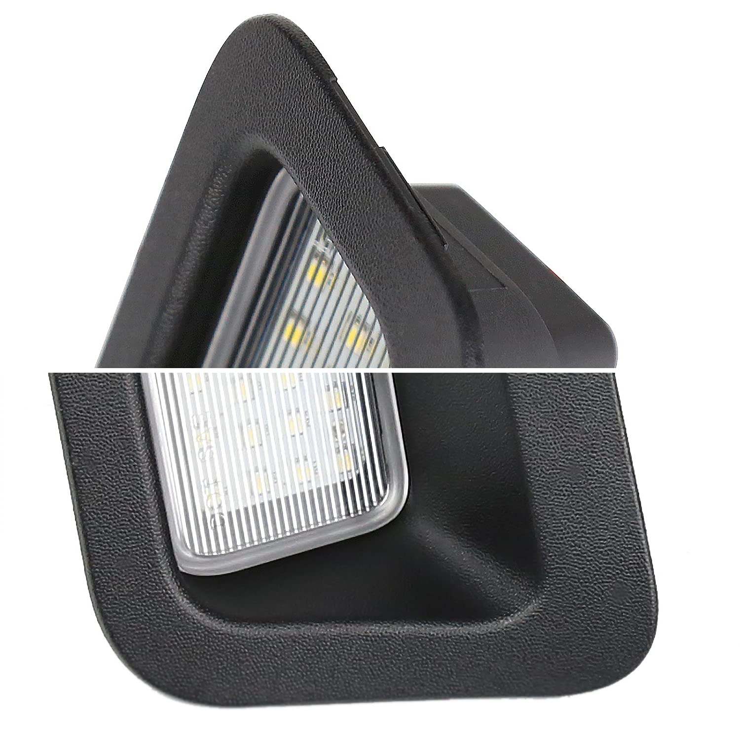 Spec-D Tuning Rear Clear License Plate LED Lights Lamps Compatible with Dodge Ram 1500 2500 3500 2003-2018, 2019 Classic