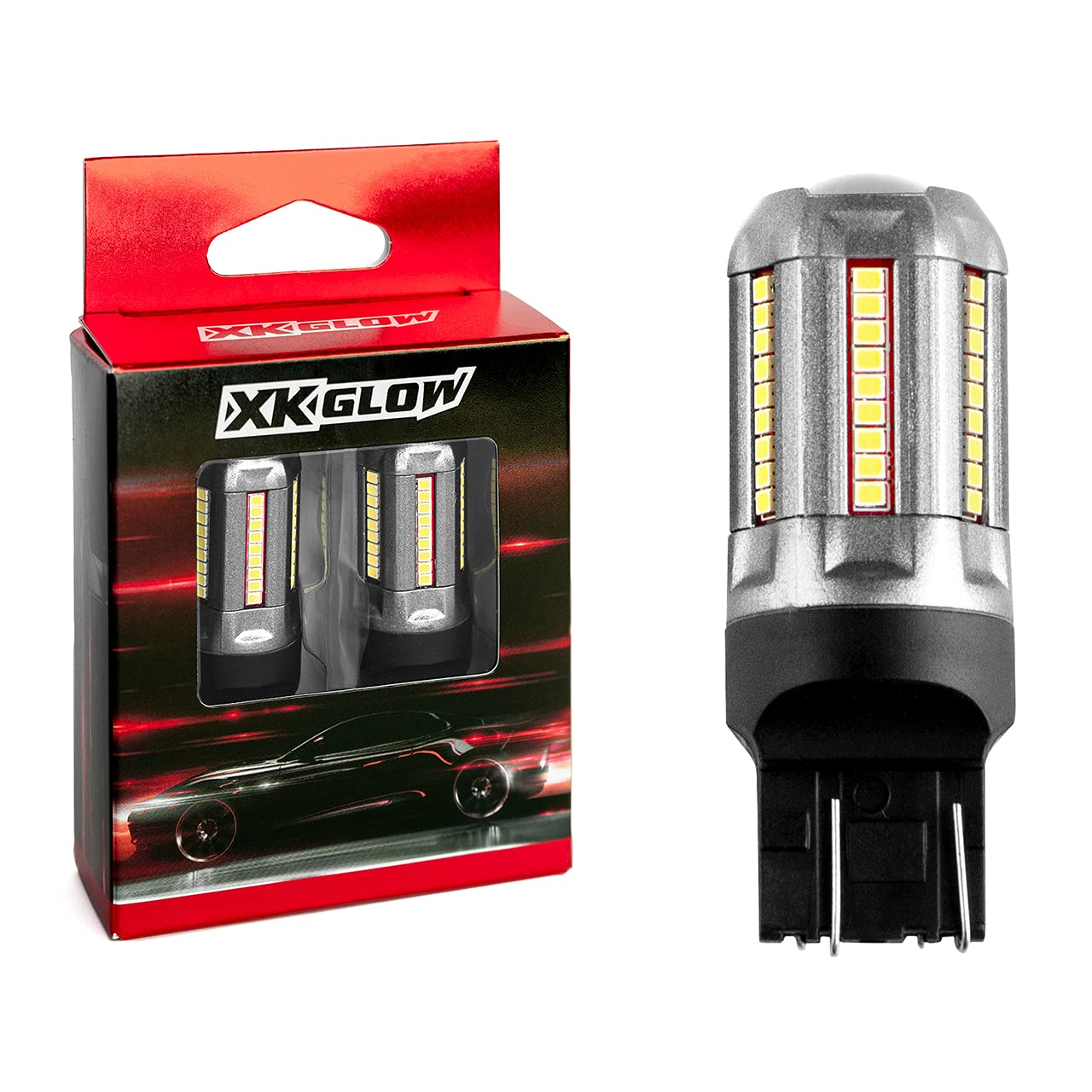 XKGLOW 2pc White XK7440-W Auto Bulb