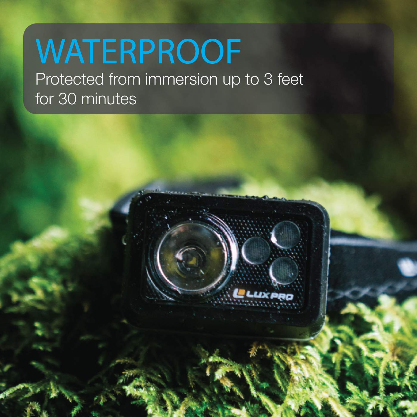 LUXPRO LED Waterproof Headlamp Bright 355 Lumens LP735