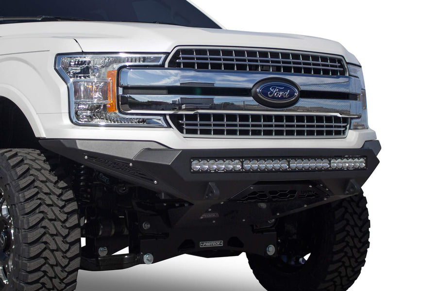 Stealth Fighter Addictive Desert Designs Front Bumper Hammer Black Panel Color Satin Black Universal Light Mnt. System For 40 in. Radius Bar/10 Cube Lights F181192860103