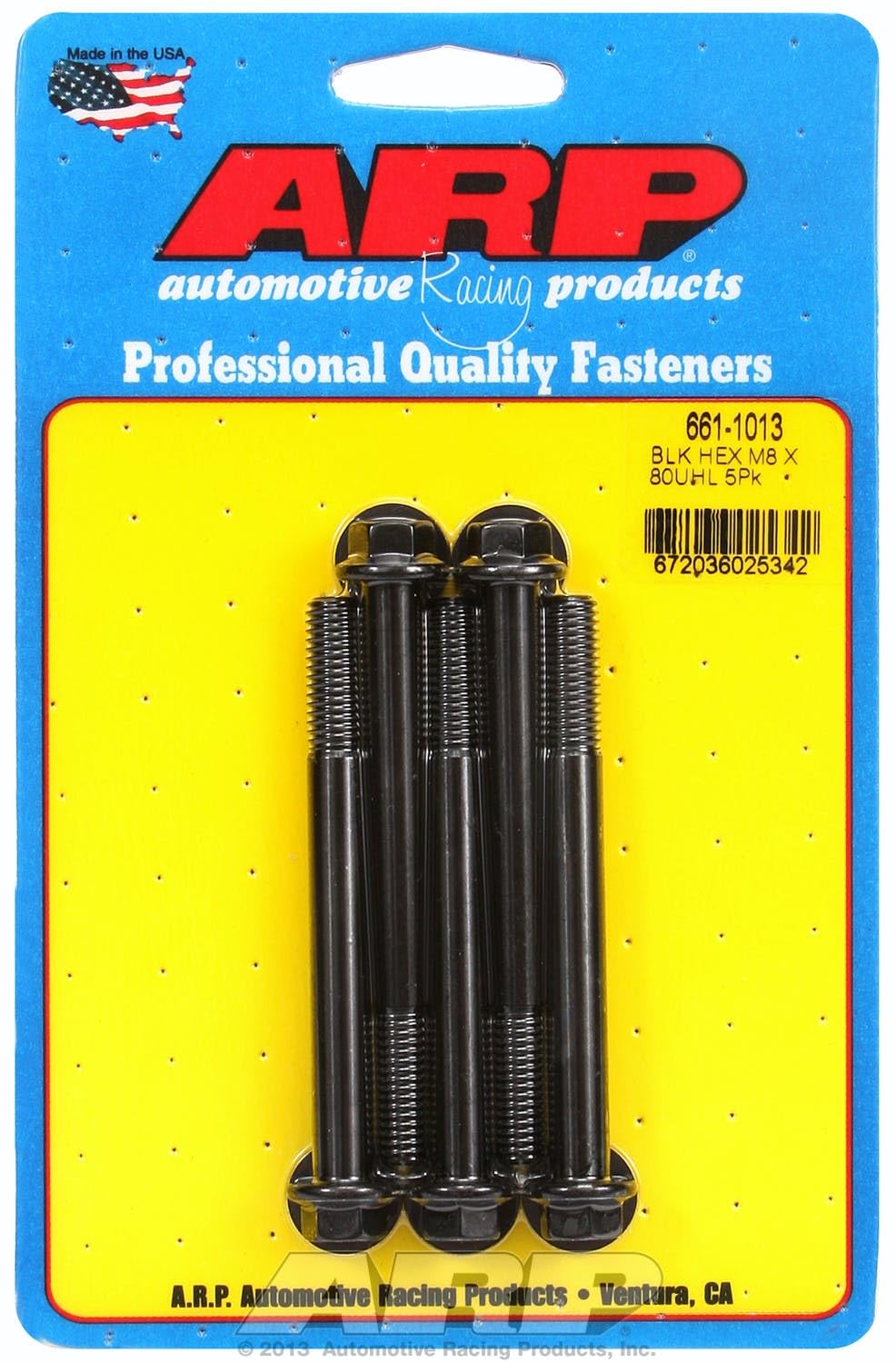Hex ARP (661-1013) Oxide Bolt, Black