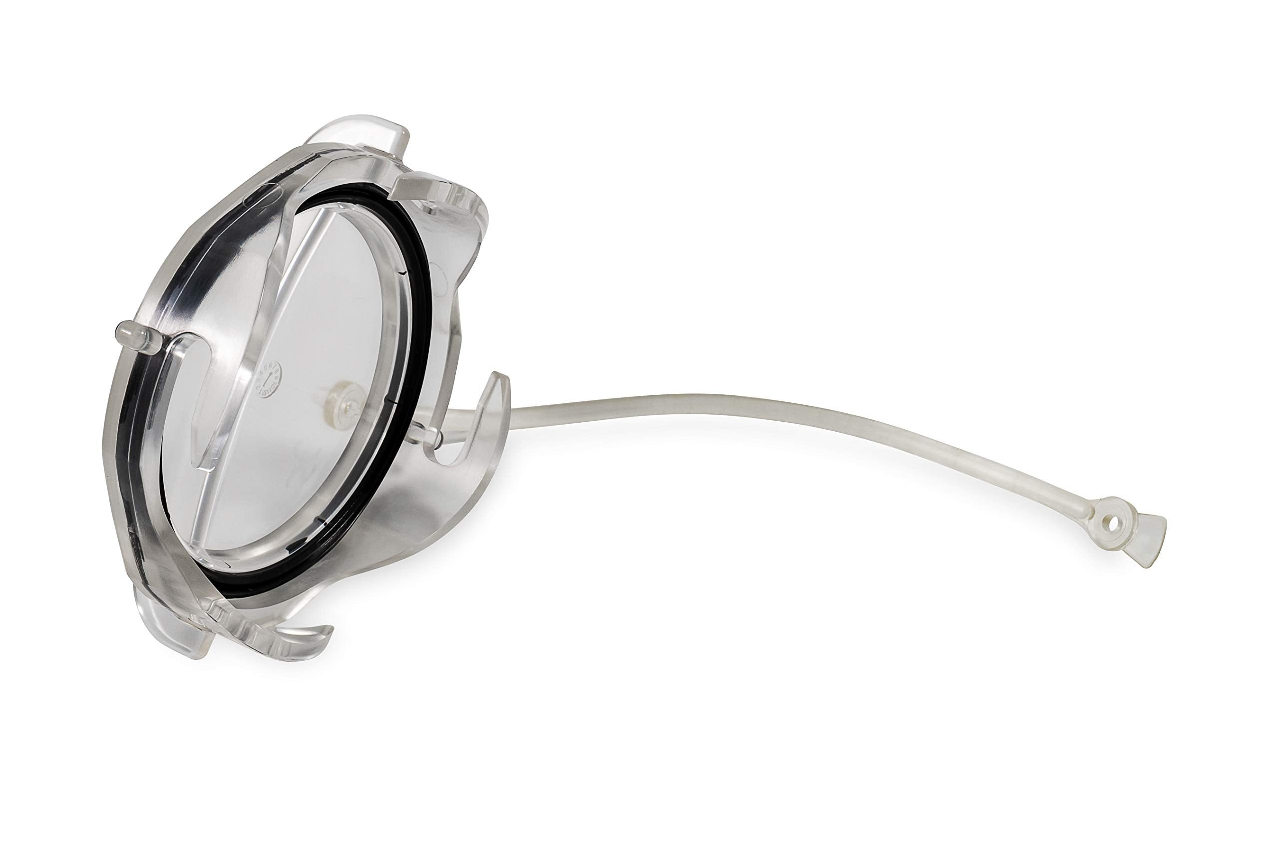 Clear Camco RV Sewer Cap with Lanyard - Prevents Leaks and Spills from Your RV's Sewer System