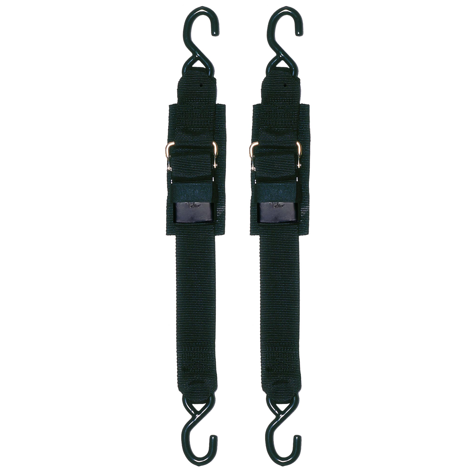 Transom Tie Down STAR BRITE 2" x 4' w/Quick Release Buckle and Coated S Hooks (060065)