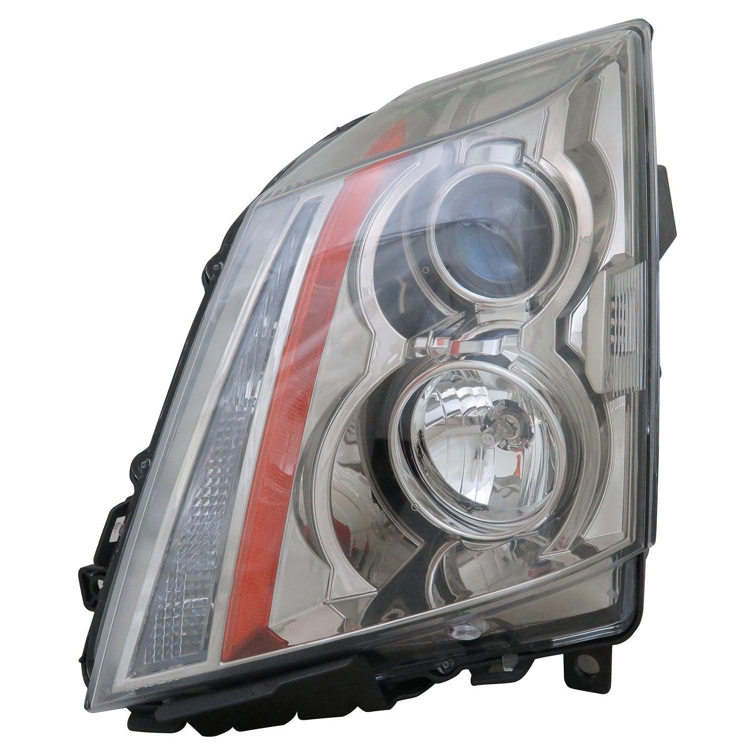Left TYC Headlight Assembly Compatible with 2008-2014 Cadillac CTS
