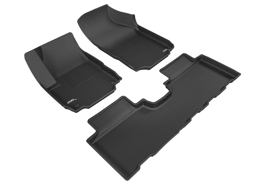 Kagu Floor Mat 3D MAXpider Custom Fit (Black) Compatible with Chevrolet Equinox 2018-2024 - Front Row