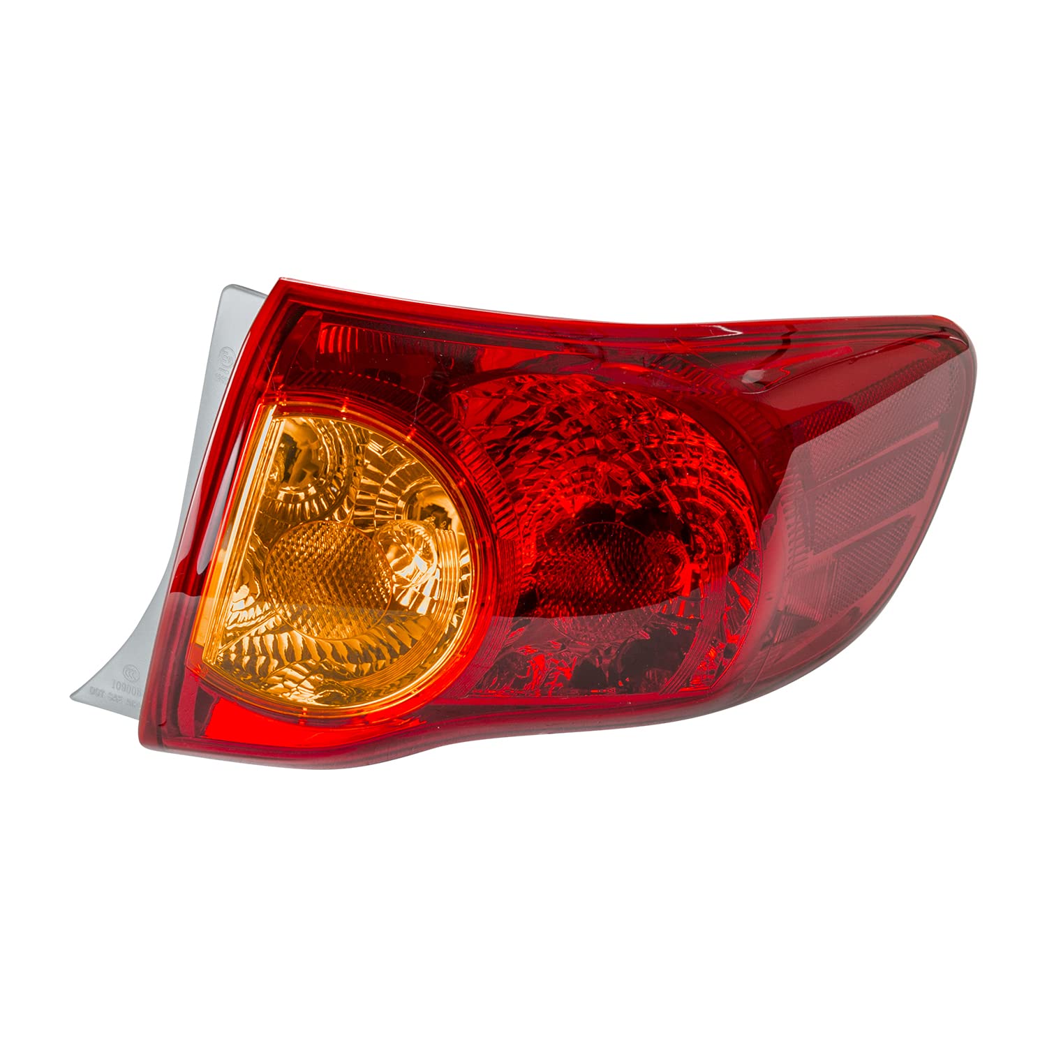 Right TYC Tail Light Assembly Compatible with 2009-2010 Toyota Corolla