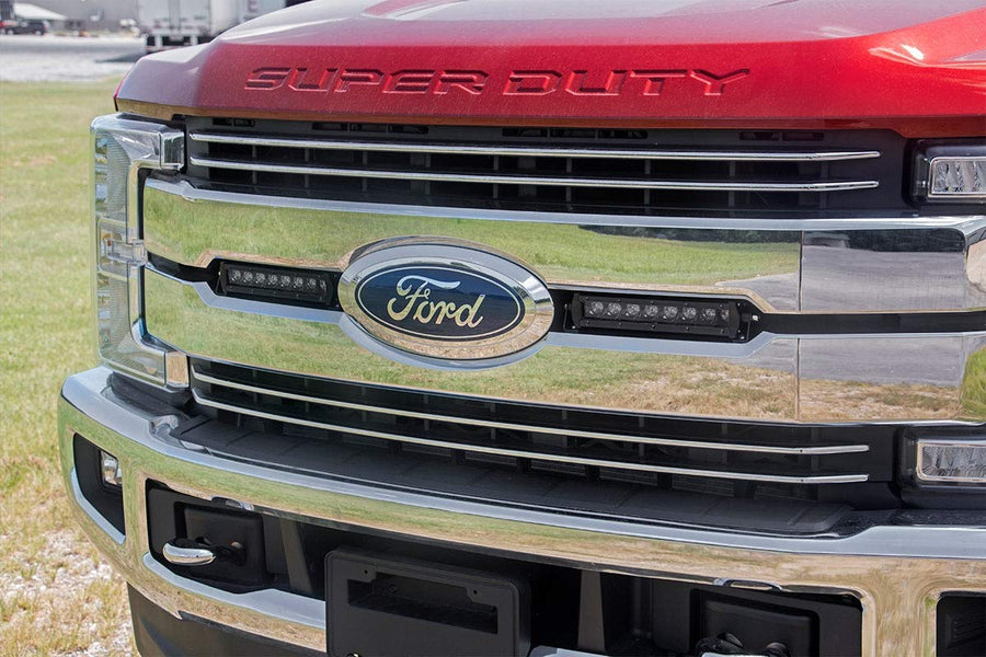 8" Rough Country Black Series LED Grille Kit for 17-19 Super Duty Lariat - 70697