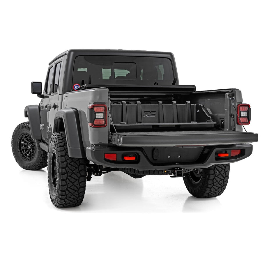 48" Rough Country Slide-Out Truck Bed Cargo Box - Heavy-Duty, Weather-Resistant Truck Organizer for Compact Beds, Easy Tailgate Access