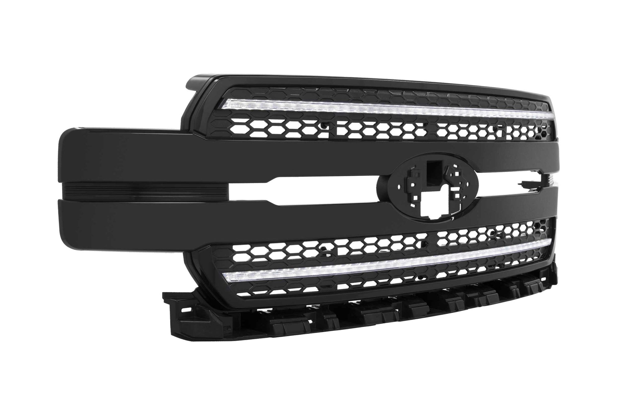 Morimoto LED XBG DRL Grille Fits Ford F-150 18-20, Plug and Play Paintable Black Grille with White LED DRL (XBG15)