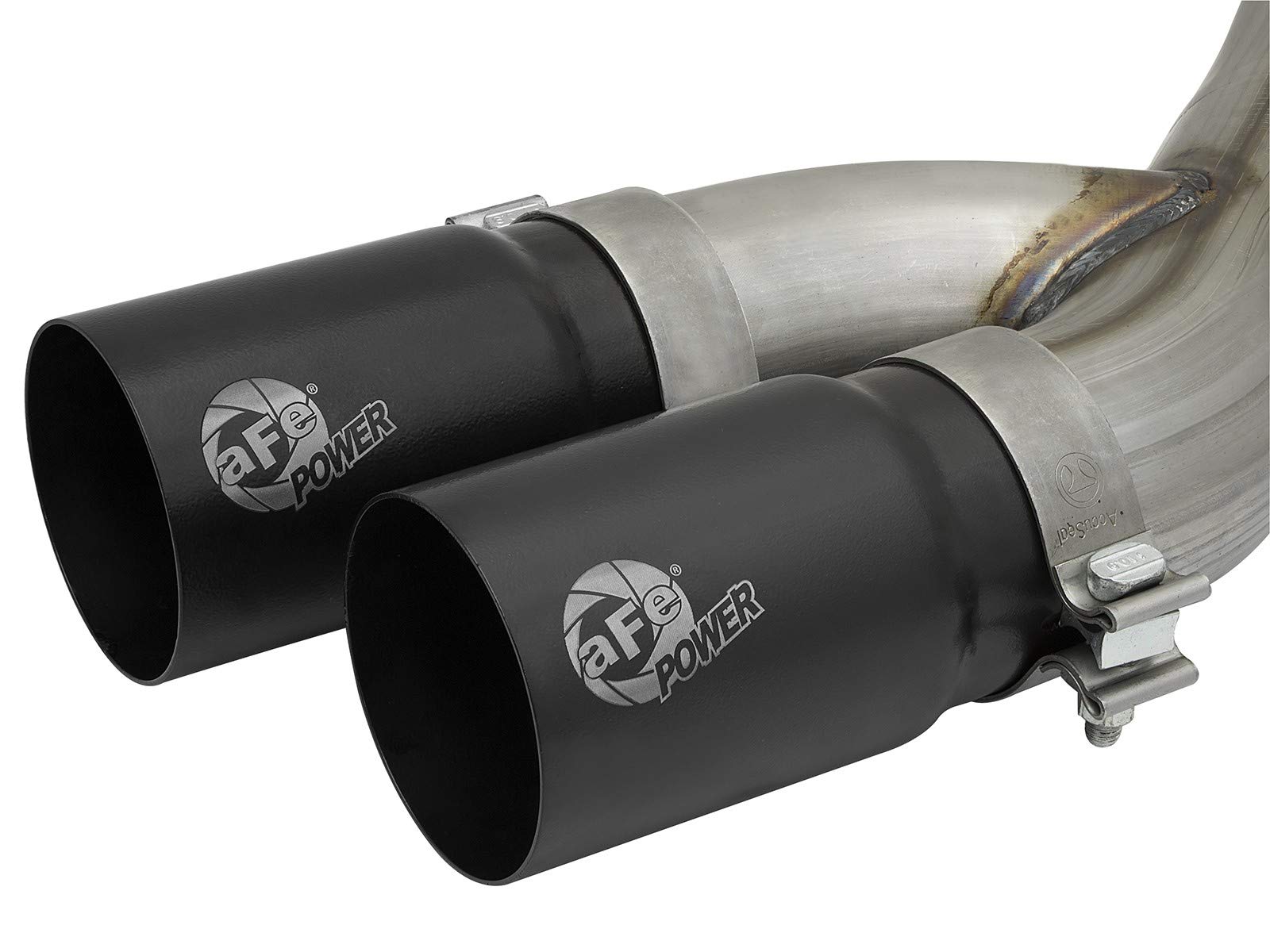 aFe Power 3-1/2 IN Rebel Series Stainless Steel Cat-Back Exhaust System w/Black Tip RAM Trucks 19-21 V8-6.4L HEMI 49-42082-B