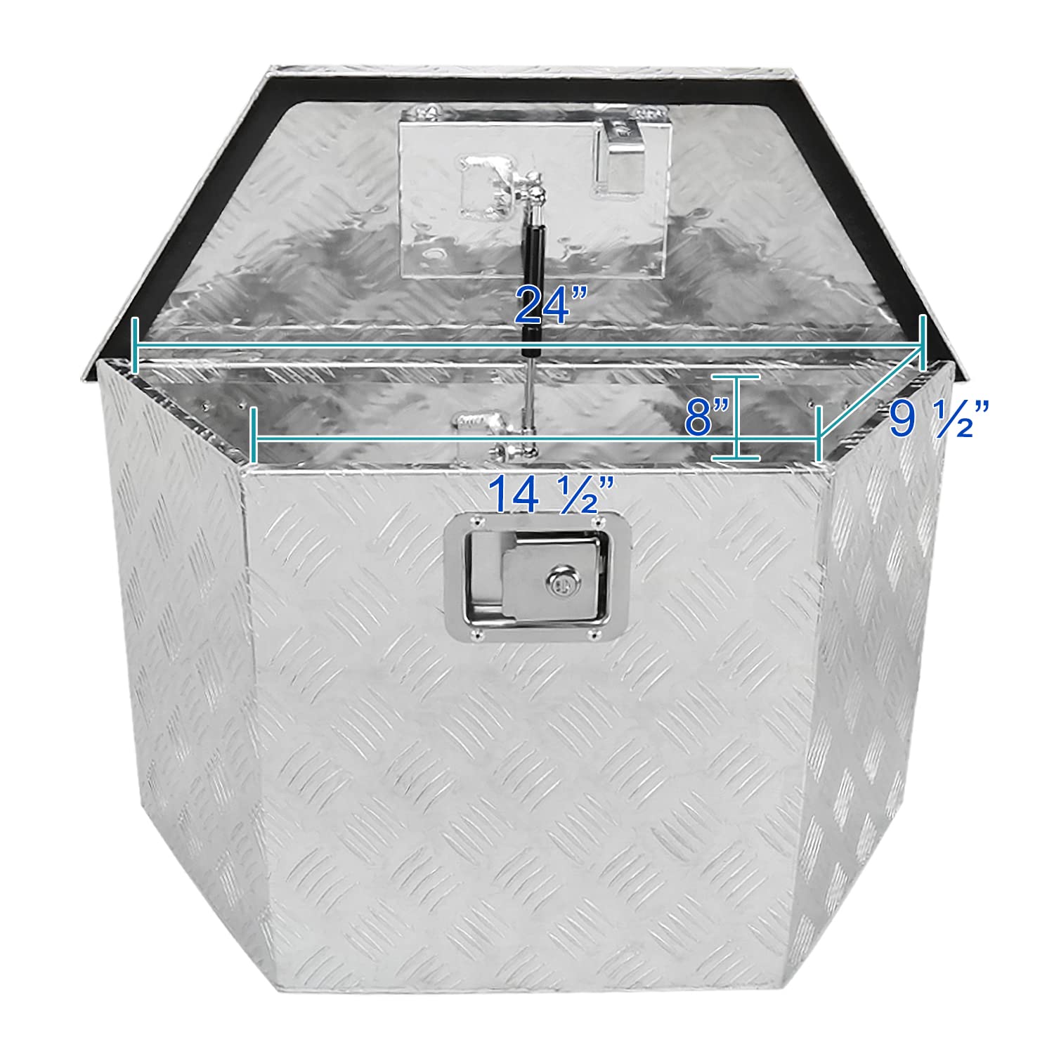 28"/15" Heavy Duty Aluminum Tool Box SPEC-D TUNING Truck Pickup Trailer Storage w/Lock + Keys