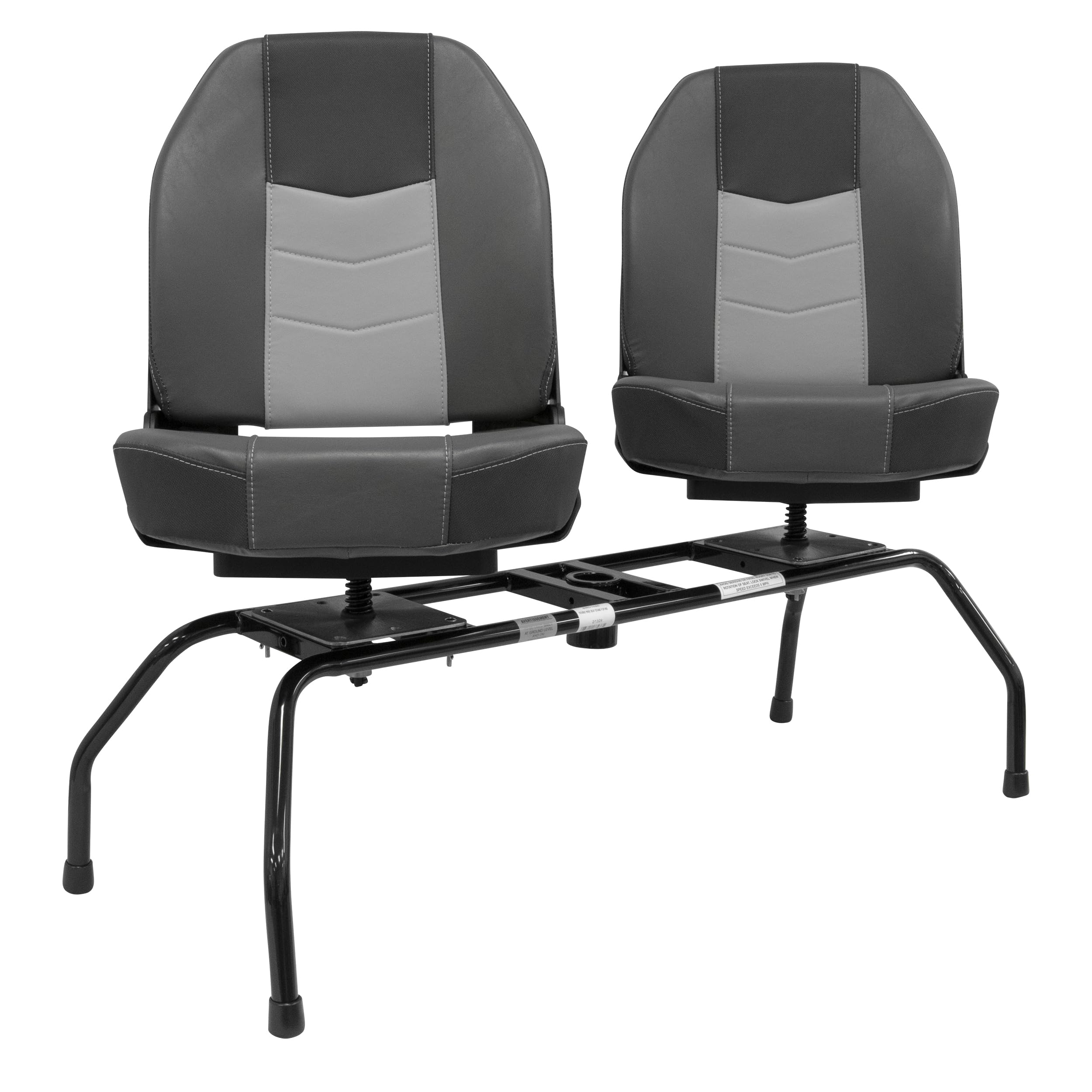 8WD1280 Wise Double Portable Seat Stand for Boat Seats, Black