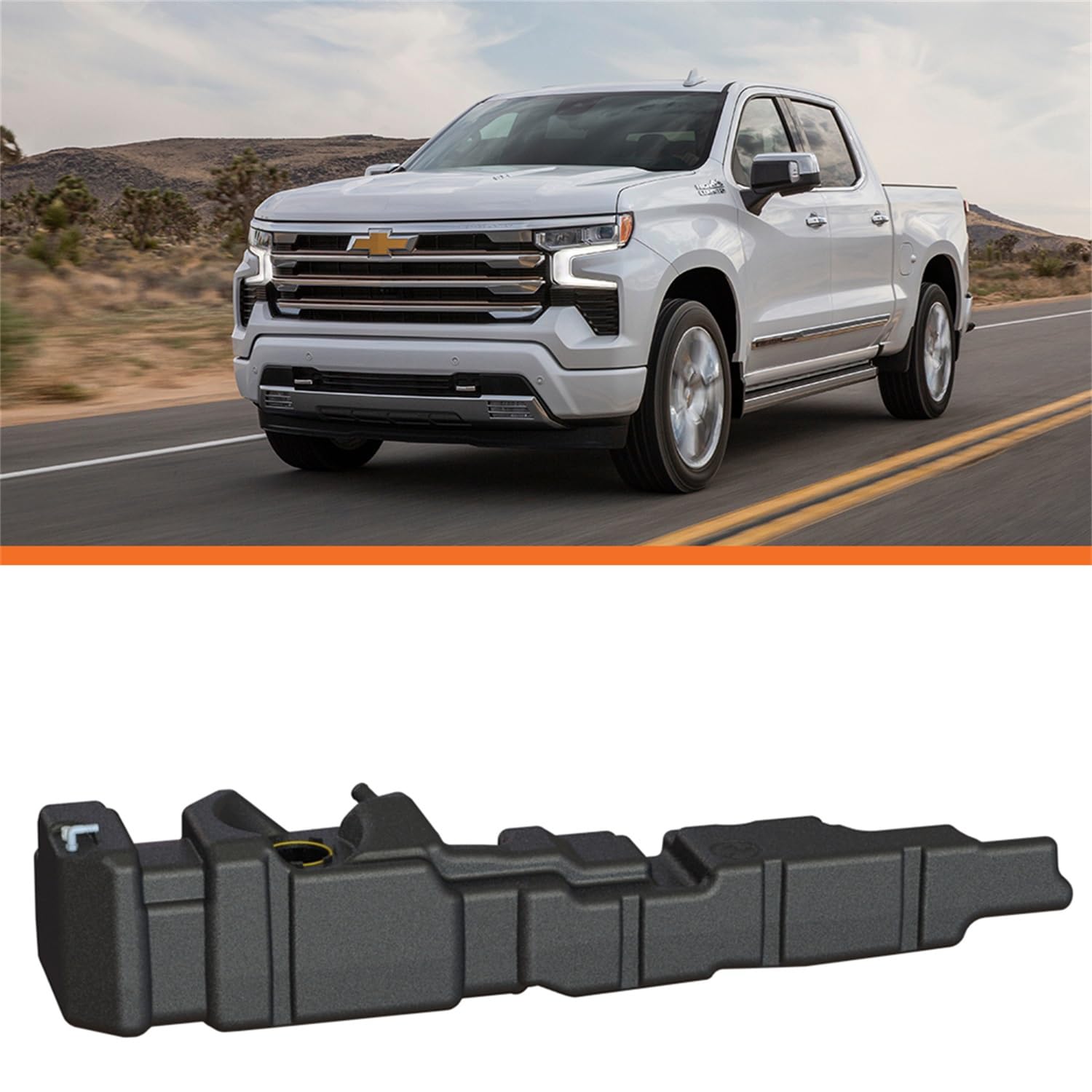 High-Capacity 43 Gallon, Heavy-Duty Midship Replacement Fuel Tank for 2019-2025 GM 1500 Pickups with Crew Cabs, Short & Standard Beds, Duramax Diesel Engines by Titan Fuel Tanks