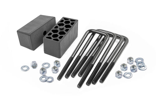 2.5" Rough Country Block & U-Bolt Kit For Chevy/GMC 1500-6521