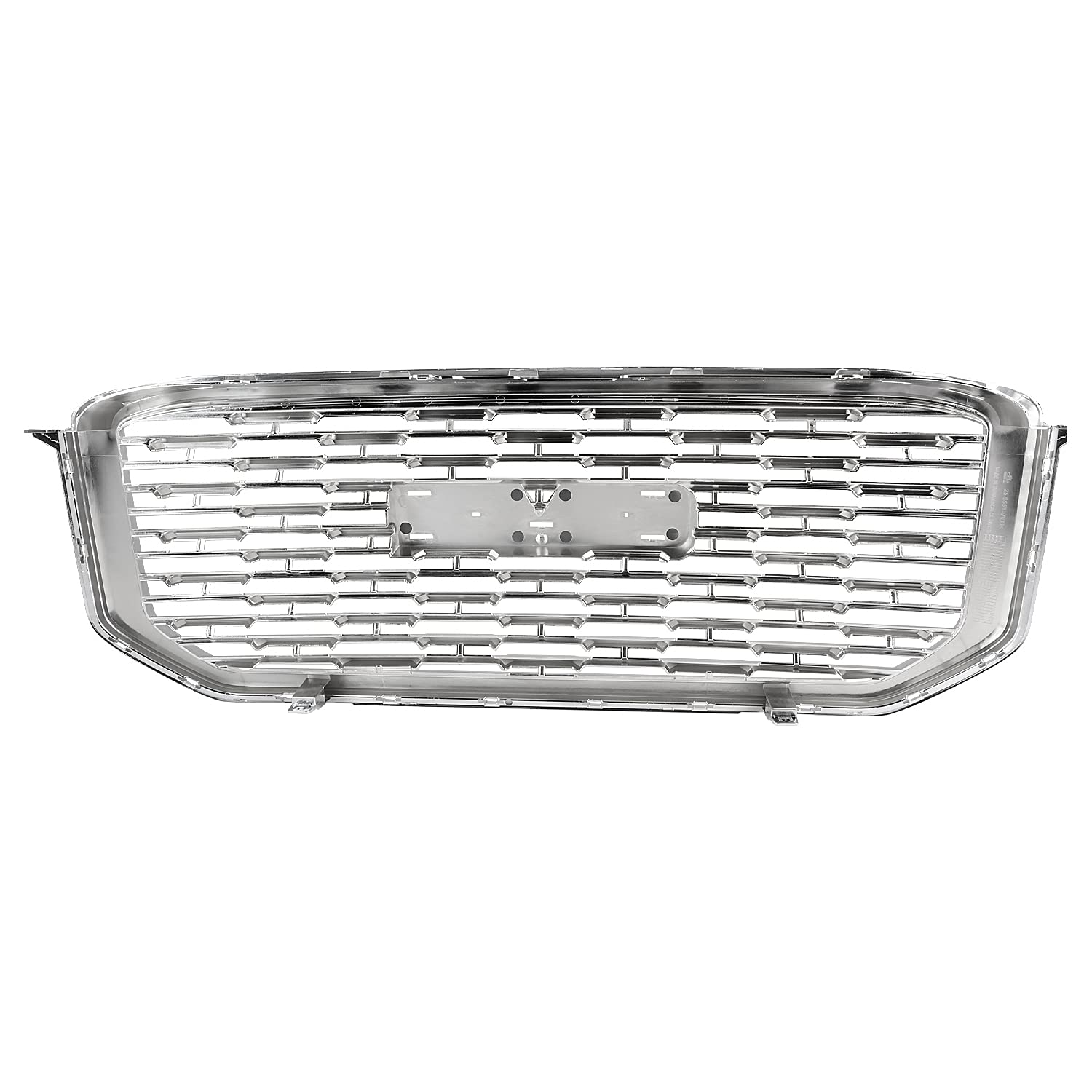 Chrome Denali Style Mesh Front Hood Grill Grille Spec-D Tuning Compatible with 2015-2020 GMC Yukon/Yukon XL