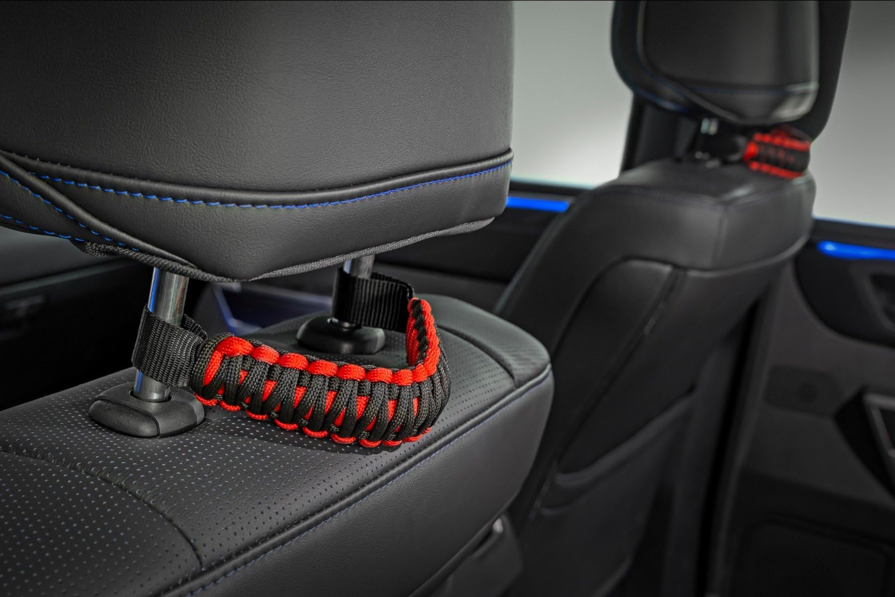 Paracord Rough Country Headrest Grab Handles | Universal Fitment | Corded | Sold As Pair - 117615