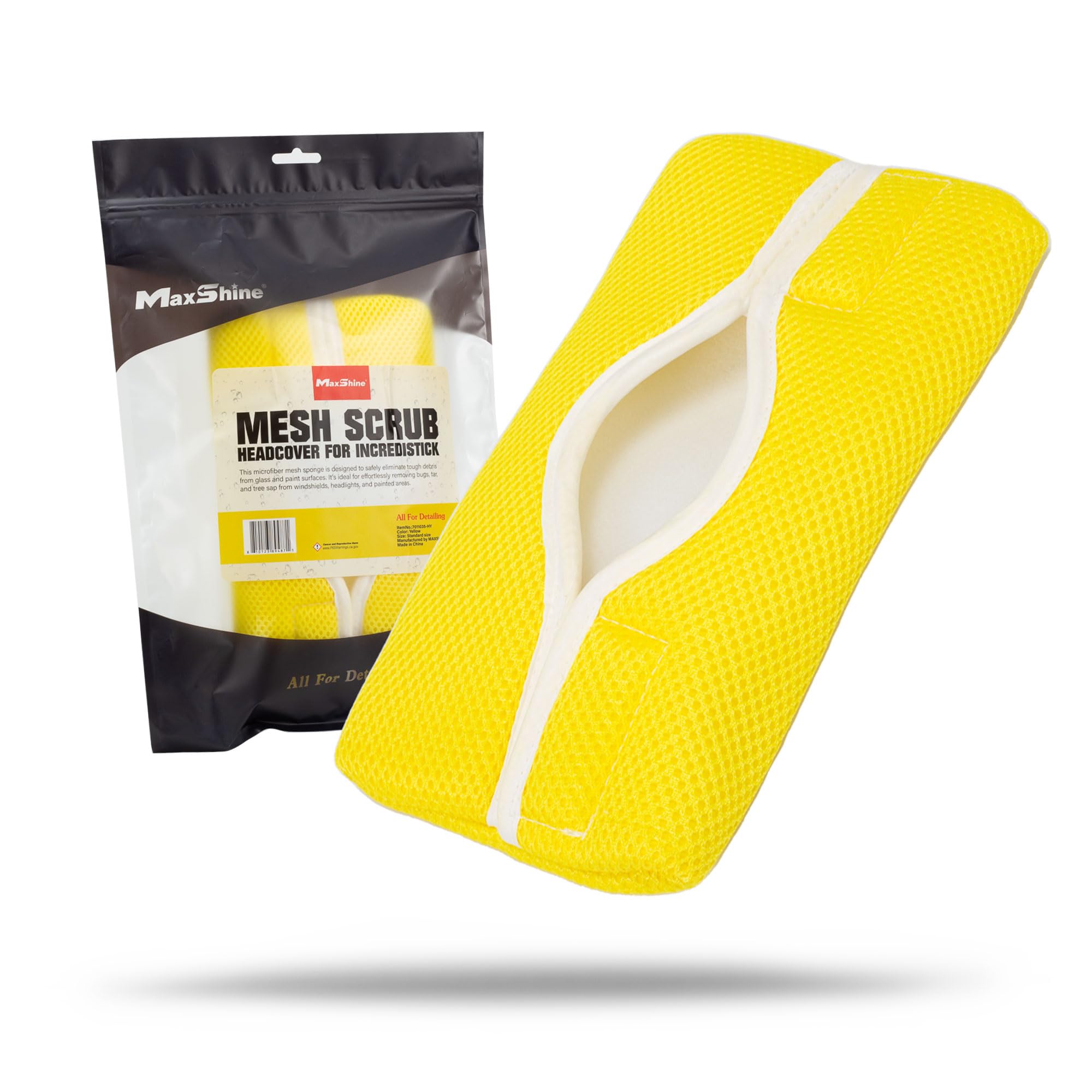 Maxshine Replaceable Head Cover for Mesh Scrub Microfiber IncrediStick – Scratch-Free Cleaning for Tight Areas, Wheels & Intricate Surfaces – Car Detailing Accessory