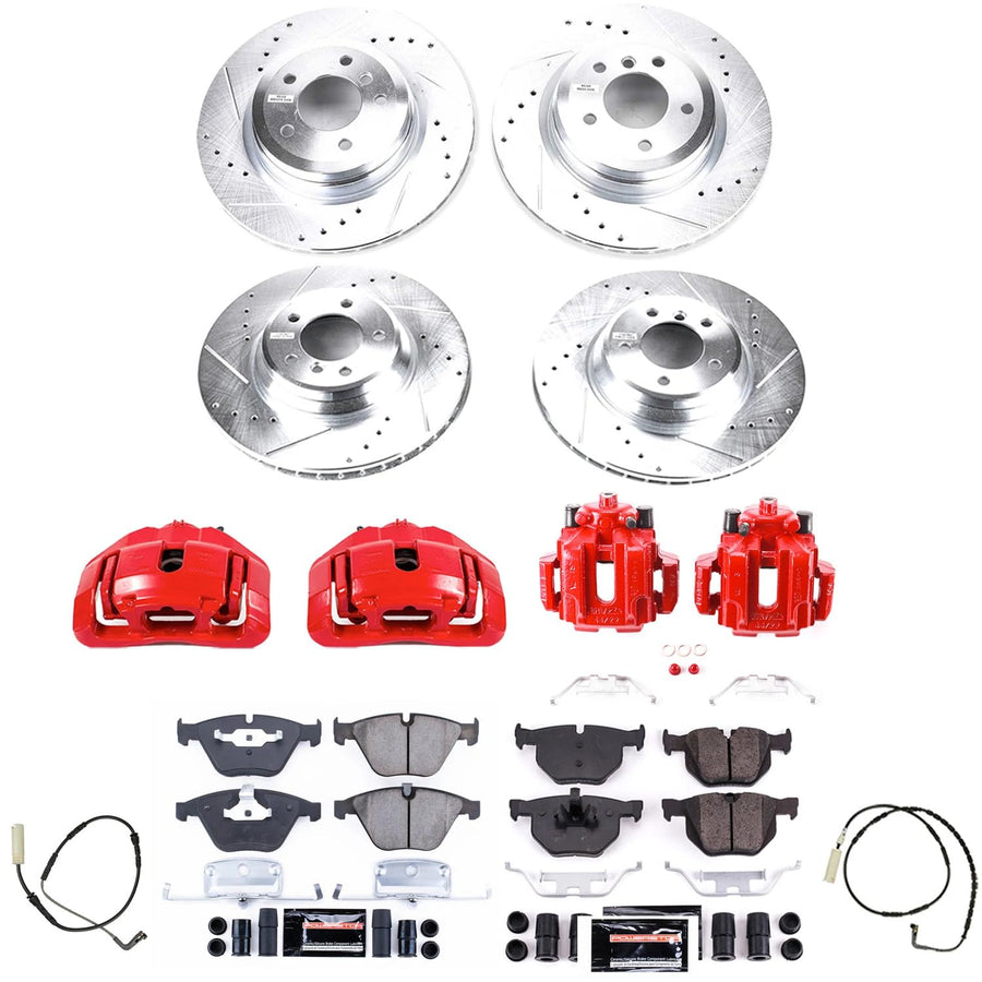 Power Stop Z23 KC4094 Evolution Sport Performance Brake Kit with Caliper For BMW 335d 2009-2010, BMW 335i 2007-2010 [Model Specific]