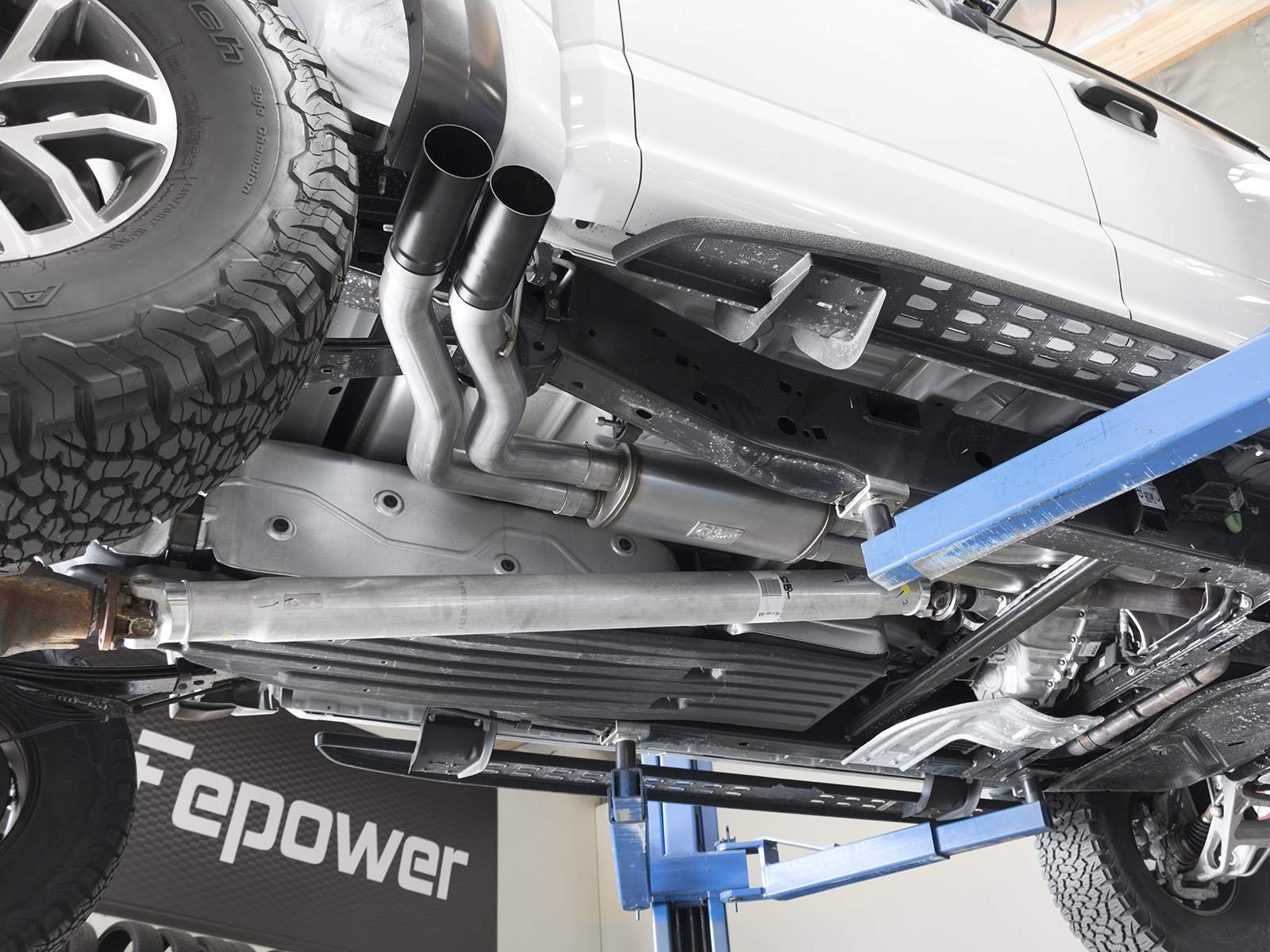 Rebel Series aFe Power 3" Stainless Steel Cat-Back Exhaust System for Ford Raptor, 1 Pack