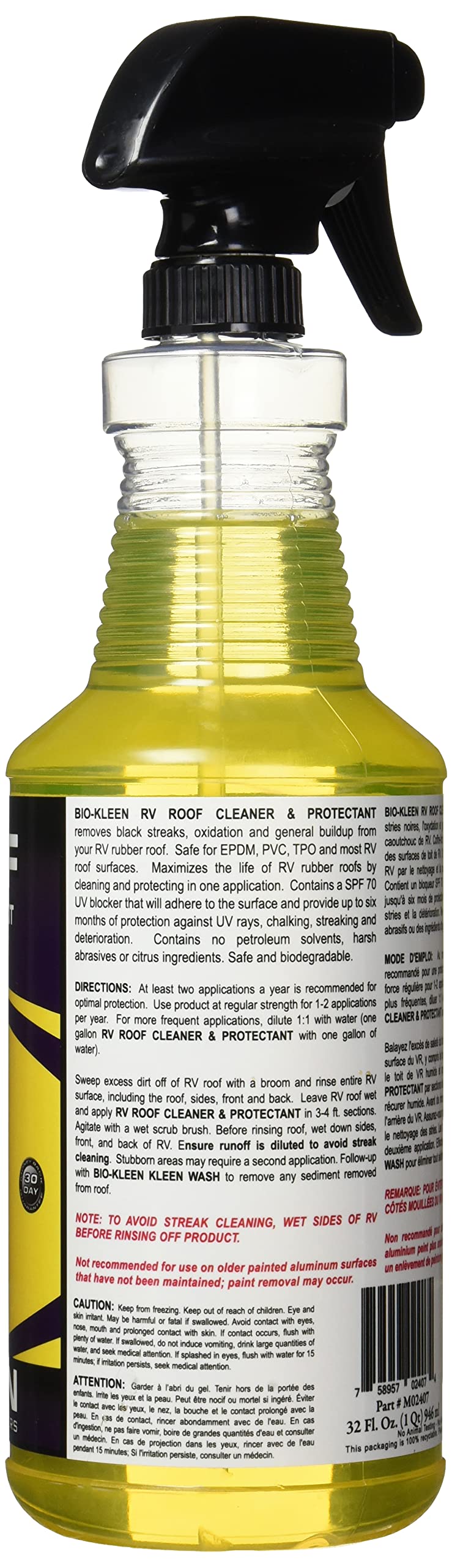 M02407 Bio-Kleen Roof Clean and Protect
