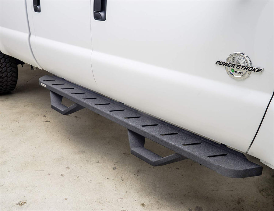 Go Rhino RB10 Board Running, Brackets, 1 Pair Drop Steps | Galvanized Steel, Textured Black | 6341268020PC | Fits 2004-2014 Ford F-150 Super Cab Pickup