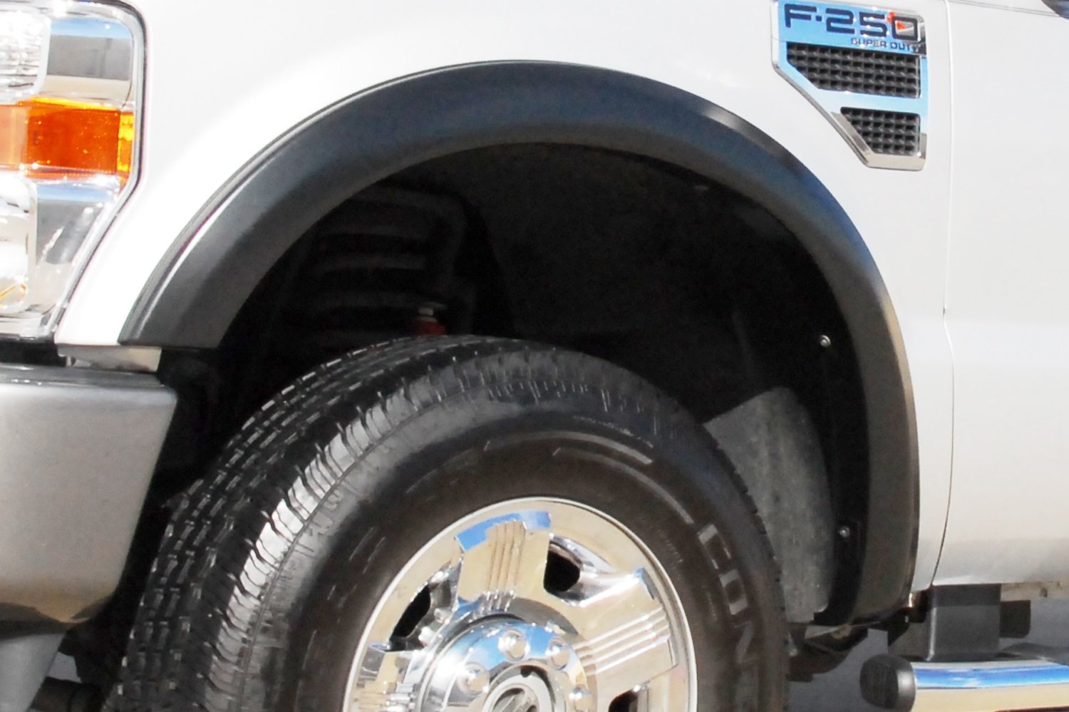 Lund Elite Series SX313S Black Sport Style Standard Front and Rear Fender Flare - 4 Piece