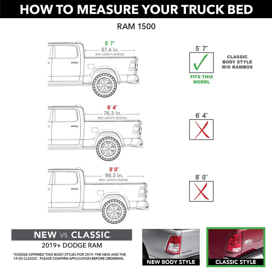 UnderCover RealTruck ArmorFlex Hard Folding Truck Bed Tonneau Cover | AX32006 | Fits 2009 - 2022 Dodge Ram 1500 5' 7" Bed (67.4")