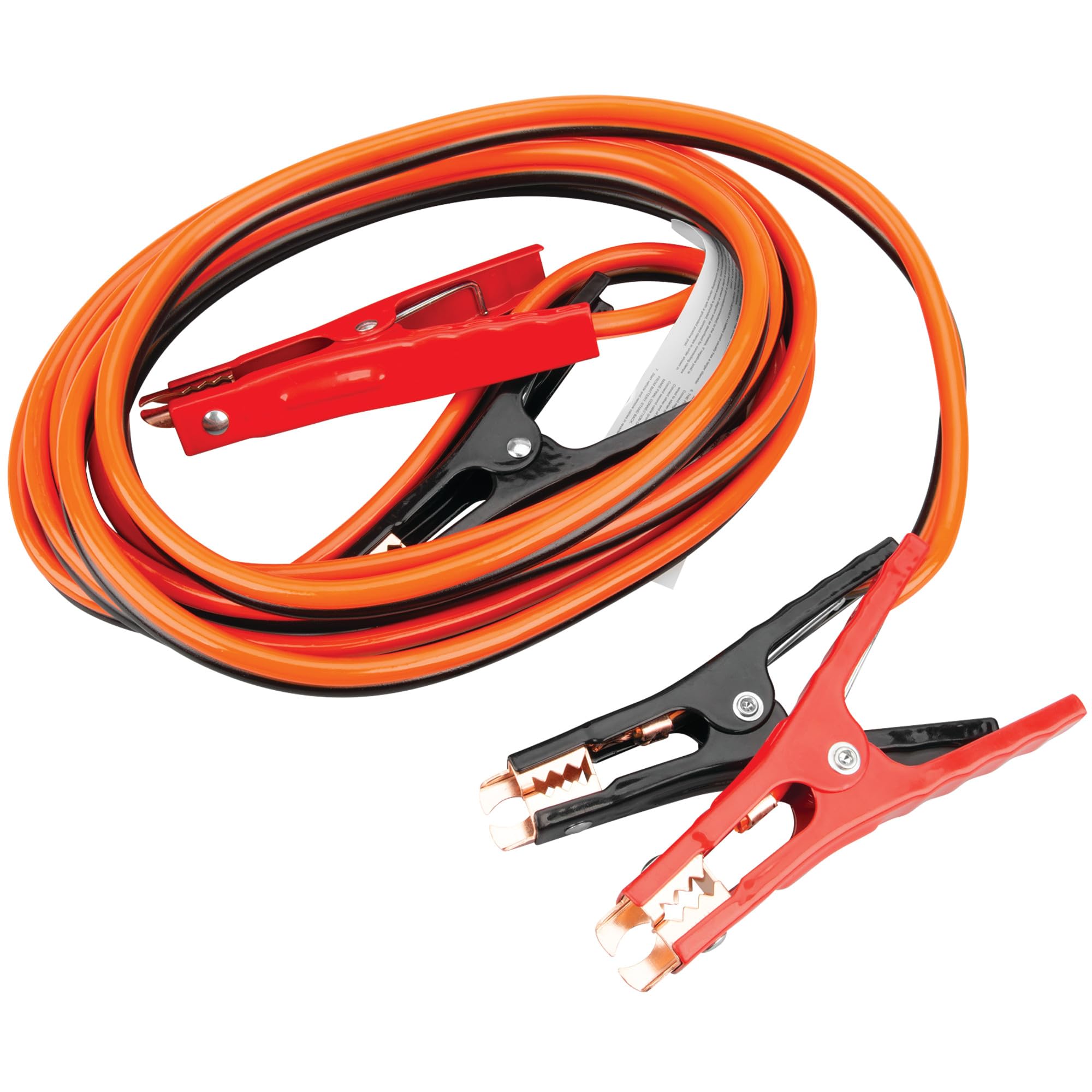 6GA Performance Tool W1668 16 ft. Battery Jumper Cables - Rubber-Coated 100% Copper Cables, Color-Coded Alligator Jaws, Heavy Duty