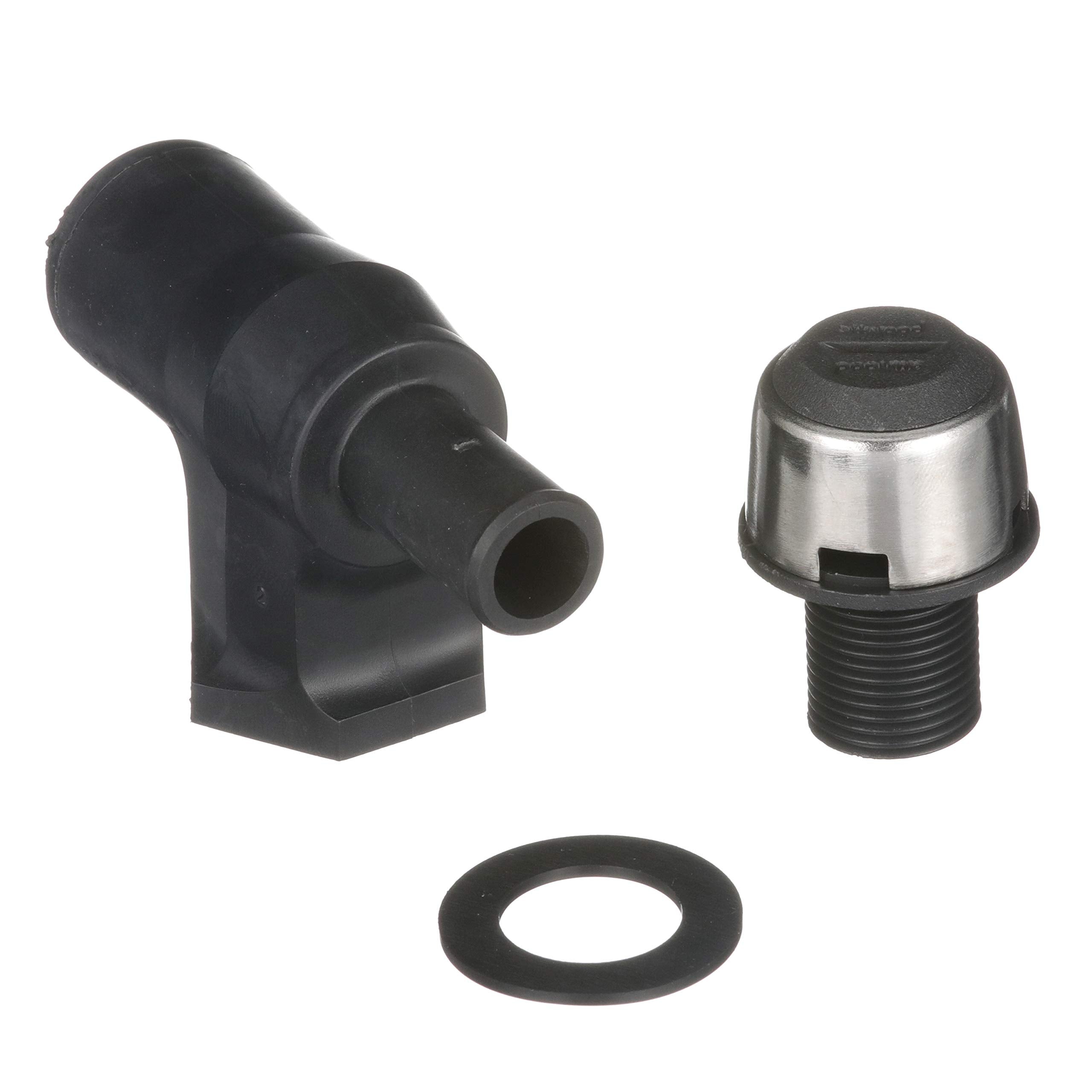 90 Degree Attwood Composite P-Trap Fuel Tank Vent, Black 66419-3
