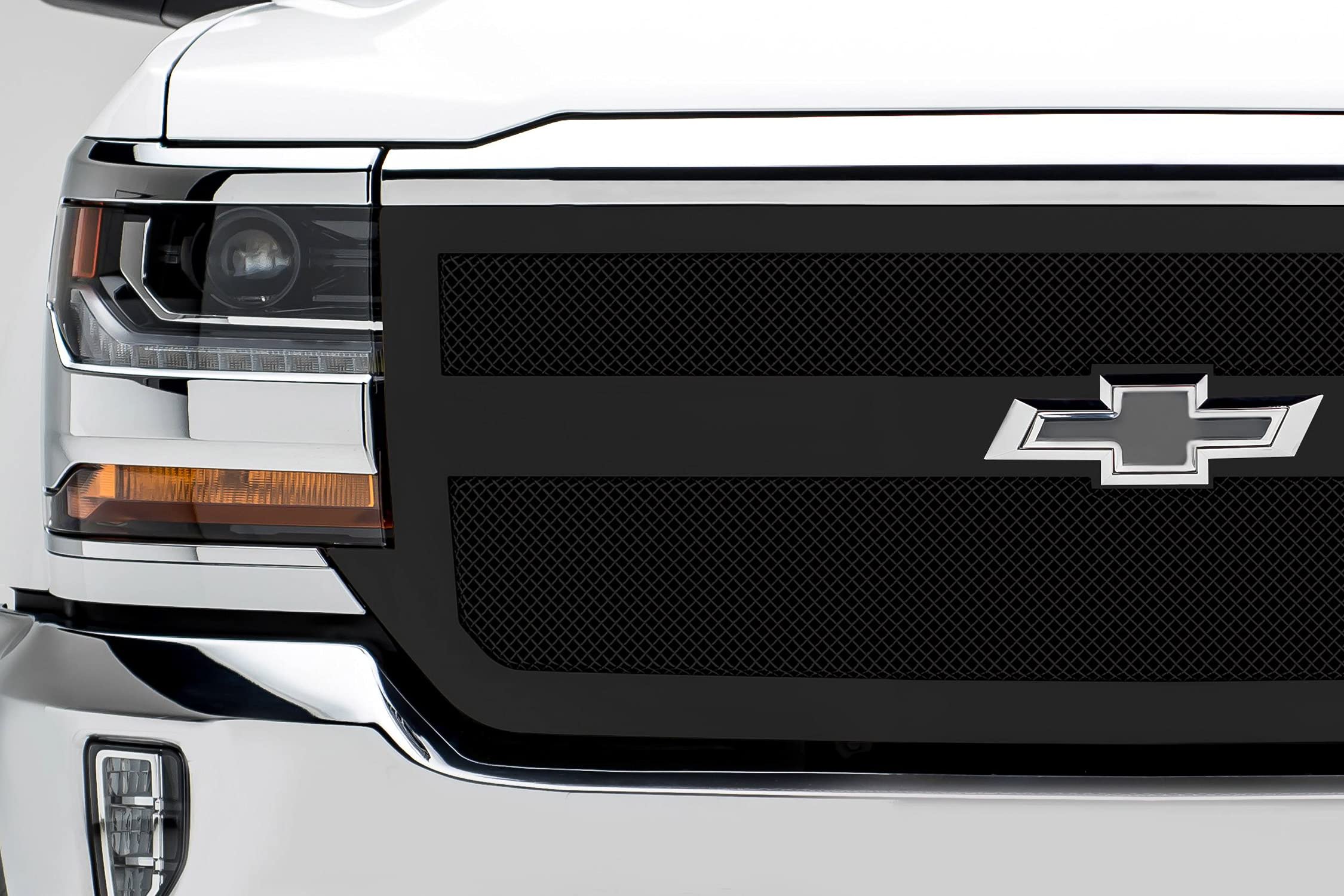2016-2018 Silverado 1500 T-Rex Grilles Upper Class Series Main Grille, Black, 1 Pc, Replacement, 1 Bar Design - PN #51131