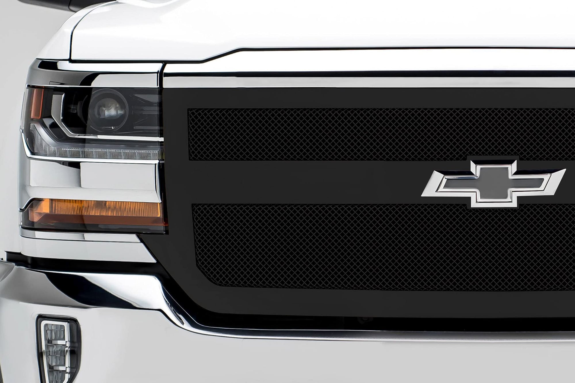 2016-2018 Silverado 1500 T-Rex Grilles Upper Class Series Main Grille, Black, 1 Pc, Replacement, 1 Bar Design - PN #51131