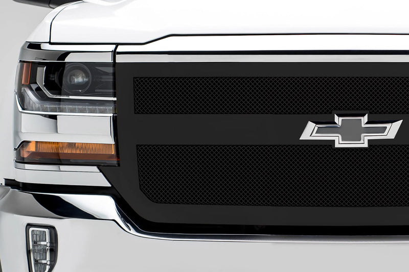 2016-2018 Silverado 1500 T-Rex Grilles Upper Class Series Main Grille, Black, 1 Pc, Replacement, 1 Bar Design - PN #51131